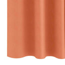 Mørklægningsgardiner med ringe 2 pcs Terrakotta 175 x 140 cm