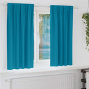 Mørklægningsgardiner med ringe 2 pcs Turkis 175 x 140 cm