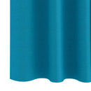 Mørklægningsgardiner med ringe 2 pcs Turkis 225 x 140 cm