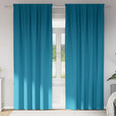 Mørklægningsgardiner med ringe 2 pcs Turkis 225 x 140 cm