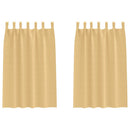 Mørklægningsgardiner med ringe 2 pcs Beige 175 x 140 cm
