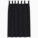 Mørklægningsgardiner med ringe 2 pcs Sort 175 x 140 cm