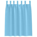 Mørklægningsgardiner med ringe 2 pcs Lys blå 140 x 140 cm
