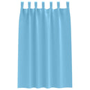 Mørklægningsgardiner med ringe 2 pcs Lys blå 175 x 140 cm