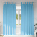 Mørklægningsgardiner med ringe 2 pcs Lys blå 225 x 140 cm