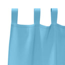 Mørklægningsgardiner med ringe 2 pcs Lys blå 245 x 140 cm