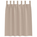 Mørklægningsgardiner med ringe 2 pcs Gråbrun 140 x 140 cm