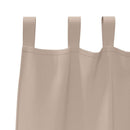 Mørklægningsgardiner med ringe 2 pcs Gråbrun 225 x 140 cm