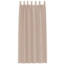 Mørklægningsgardiner med ringe 2 pcs Gråbrun 225 x 140 cm