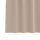 Mørklægningsgardiner med ringe 2 pcs Gråbrun 245 x 140 cm