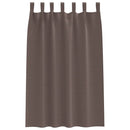 Mørklægningsgardiner med ringe 2 pcs Mørk Brun 175 x 140 cm