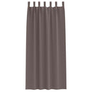 Mørklægningsgardiner med ringe 2 pcs Mørk Brun 225 x 140 cm