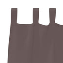 Mørklægningsgardiner med ringe 2 pcs Mørk Brun 260 x 140 cm