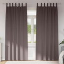 Mørklægningsgardiner med ringe 2 pcs Mørk Brun 260 x 140 cm