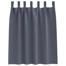 Mørklægningsgardiner med ringe 2 pcs Antracit 140 x 140 cm