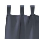 Mørklægningsgardiner med ringe 2 pcs Antracit 175 x 140 cm