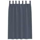 Mørklægningsgardiner med ringe 2 pcs Antracit 175 x 140 cm