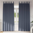 Mørklægningsgardiner med ringe 2 pcs Antracit 260 x 140 cm