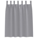 Mørklægningsgardiner med ringe 2 pcs Lysegrå 140 x 140 cm