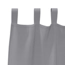 Mørklægningsgardiner med ringe 2 pcs Lysegrå 175 x 140 cm