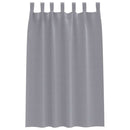 Mørklægningsgardiner med ringe 2 pcs Lysegrå 175 x 140 cm