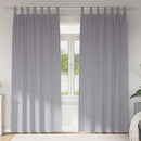 Mørklægningsgardiner med ringe 2 pcs Lysegrå 245 x 140 cm