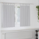 Mørklægningsgardiner med ringe 2 pcs Lysegrå 140 x 140 cm