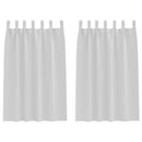 Mørklægningsgardiner med ringe 2 pcs Bleg Grå 175 x 140 cm