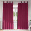 Mørklægningsgardiner med ringe 2 pcs Vinrød 225 x 140 cm