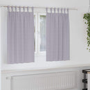 Mørklægningsgardiner med ringe 2 pcs Metal Grå 140 x 140 cm