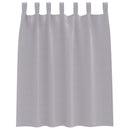 Mørklægningsgardiner med ringe 2 pcs Metal Grå 140 x 140 cm