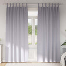 Mørklægningsgardiner med ringe 2 pcs Metal Grå 245 x 140 cm