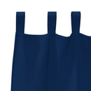 Mørklægningsgardiner med ringe 2 pcs Mørk blå 245 x 140 cm
