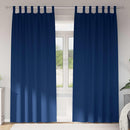 Mørklægningsgardiner med ringe 2 pcs Mørk blå 260 x 140 cm