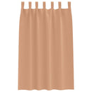 Mørklægningsgardiner med ringe 2 pcs Lys Brun 175 x 140 cm