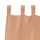 Mørklægningsgardiner med ringe 2 pcs Lys Brun 225 x 140 cm