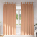 Mørklægningsgardiner med ringe 2 pcs Lys Brun 260 x 140 cm