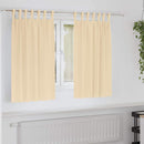 Mørklægningsgardiner med ringe 2 pcs Creme 140 x 140 cm