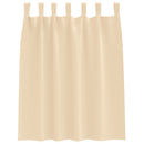 Mørklægningsgardiner med ringe 2 pcs Creme 140 x 140 cm