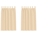 Mørklægningsgardiner med ringe 2 pcs Creme 175 x 140 cm