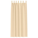 Mørklægningsgardiner med ringe 2 pcs Creme 225 x 140 cm