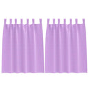 Mørklægningsgardiner med ringe 2 pcs Lilla 140 x 140 cm