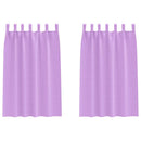 Mørklægningsgardiner med ringe 2 pcs Lilla 175 x 140 cm