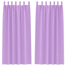Mørklægningsgardiner med ringe 2 pcs Lilla 225 x 140 cm