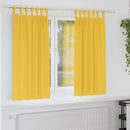 Mørklægningsgardiner med ringe 2 pcs Sennepsgul 175 x 140 cm