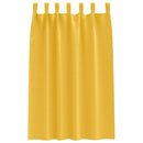 Mørklægningsgardiner med ringe 2 pcs Sennepsgul 175 x 140 cm