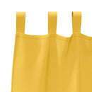Mørklægningsgardiner med ringe 2 pcs Sennepsgul 225 x 140 cm