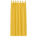 Mørklægningsgardiner med ringe 2 pcs Sennepsgul 260 x 140 cm