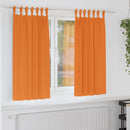 Mørklægningsgardiner med ringe 2 pcs Lys Orange 175 x 140 cm