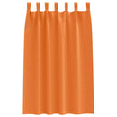 Mørklægningsgardiner med ringe 2 pcs Lys Orange 175 x 140 cm